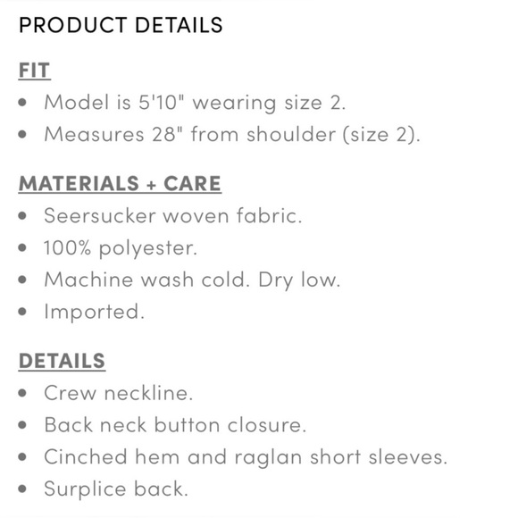 NWT Torrid 0 Seersucker Surplice Salmon top with open back - Picture 4 of 4